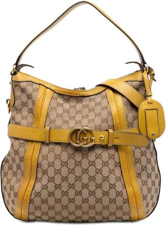 Gucci Pre-owned Gucci Medium GG Canvas Running Satchel 247185 001998