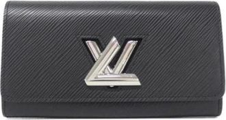 Louis Vuitton Pre-owned Wallets, female, Black, Size: ONE SIZE Pre-owned Vintage Leather Wallet