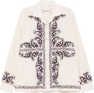 Baziszt Memento Paisley-embroidered Shirt
