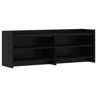 vidaXL Mobile Tv 135 X 33 X 47 Cm Rovere Nero Legno Ingegnerizzato Vidaxl