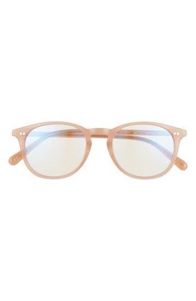 DIFF Eyewear Jaxson 49mm Blue Light Blocking Glasses in Rustique/Clear at Nordstrom Rack