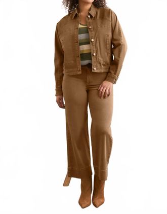 Tribal Comfort Stretch Raglan Sleeve Jacket In Walnut