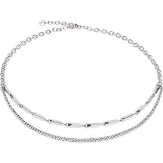 Coeur de Lion Twisted Layers Necklace in Silver at Nordstrom