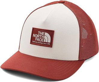 The North Face Keep It Patched Trucker Traditional Hats Iron Clay/White Dune, Polyester