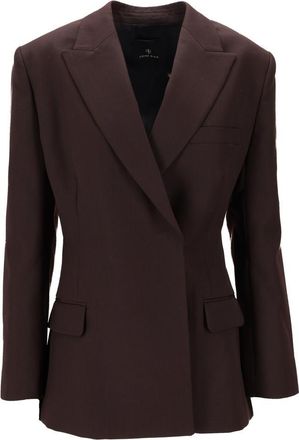 Anine Bing Aretha Blazer - Deep Brown