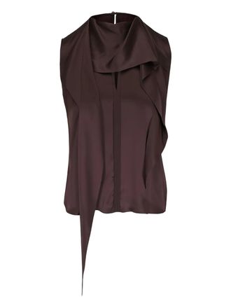 Dorothee Schumacher Sense of Shine sleeveless top - Brown