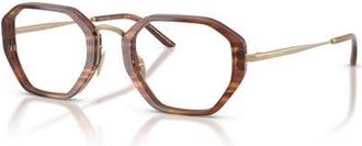 Giorgio Armani 48mm Irregular optical glasses in Tortoise at Nordstrom