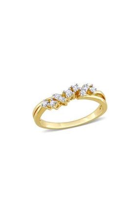 Delmar Wavy Diamond Ring - 0.17ct. in Gold at Nordstrom Rack, Size 6