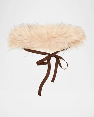 Aknvas Faux-Fur Collar