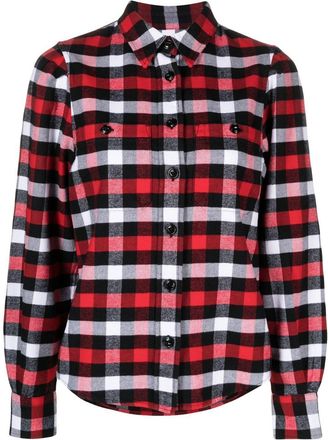 Woolrich check-print shirt - women - Cotton - S - Red