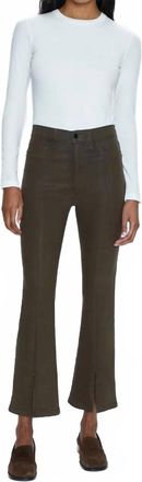 Pistola Denim Lennon High Rise Cropped Bootcut Jeans In Coated Palms