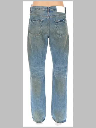 Purple 100% Cotton Denim Jeans - Blue