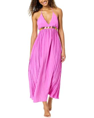 Anne Cole Maxi V-Neck Jeweled Dress