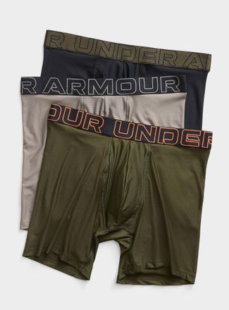 Under Armour Mens 6 blue performance boxer briefs Boxerjock 3-pack