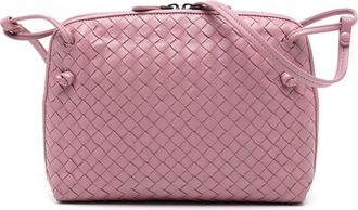 Bottega Veneta Borsa a tracolla con design Intrecciato Nodini in nappa 2012-2025 - Rosa