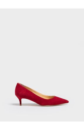 Marion Parke Classic Pump 45 Suede in Red at Nordstrom, Size 36.5