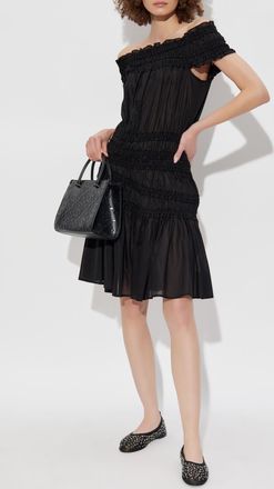 Tory Burch Off-the-shoulder Dress, Womens, Black