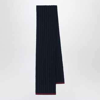 Gucci Sciarpa blu navy in lana