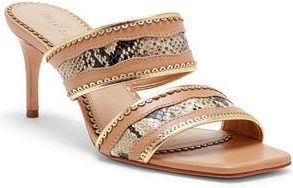 Cinq &agrave; Sept Rosalie Slide Sandal in Sahara/Gold at Nordstrom Rack, Size 6.5Us / 36.5Eu