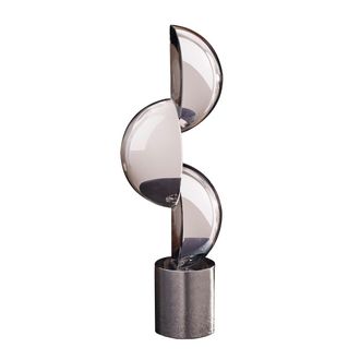 Schubiger M&ouml;bel Figur Harpo Glas Art Schwarz Weiss H: 33 cm