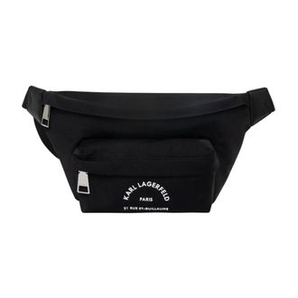 Karl Lagerfeld K/Rsg Nylon Bumbag - Bags - unisex - Negro - ONE SIZE
