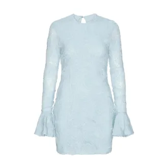 Rotate Mini abito in jacquard floreale - - Dresses - Donna - Blu - S