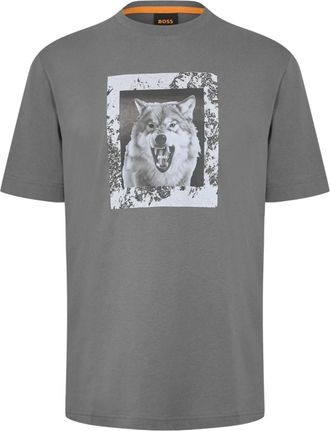 HUGO BOSS Lupo Wolf T-shirt voor heren (Grijs)