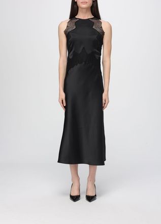 HUGO BOSS Abito in raso con dettagli in pizzo Boss