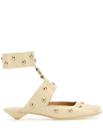 Chloé Jade leather sandals - White