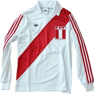 adidas Peru 1978 Voetbalshirt - Heren - Fitness - Wit - M - Polyester - Fitness