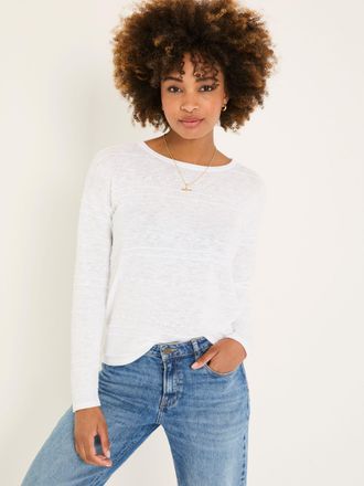 Fat Face FatFace Isabelle White Knitted Jumper