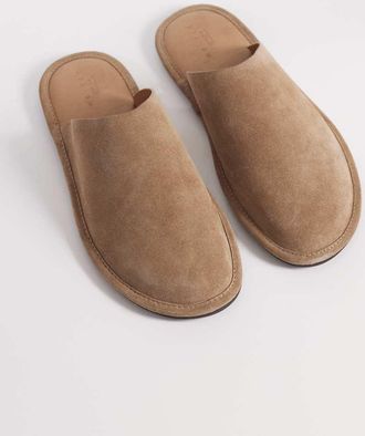 Asos Sabot in camoscio color pietra-Neutro