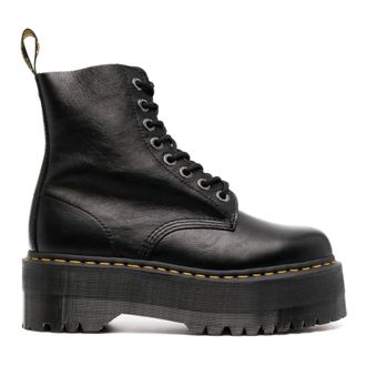 Dr. Martens Lace-up Boots, female, Black, Size: 10 US 1460 Pascal Max Leather Platform Boots