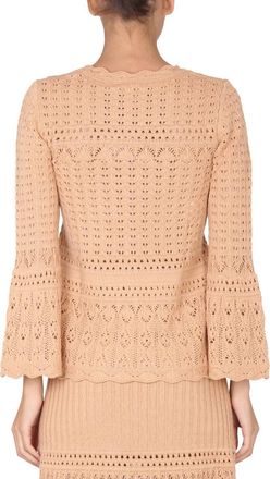 Moschino Virgin Wool Blend Sweater - Beige