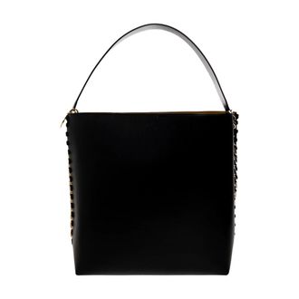 Stella McCartney Tassen, Dames, Zwart, ONE Size, Leer, Frayme shopper tas