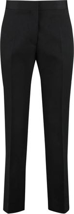 Jil Sander Rechte broek - Dames - Slim Fit Broeken - Zwart - XS - Katoen - Broeken