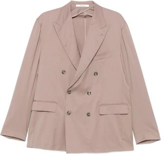 Tagliatore Dubbelrijige Blazer - Heren - Blazers - Roze - XL - Leer - Jassen