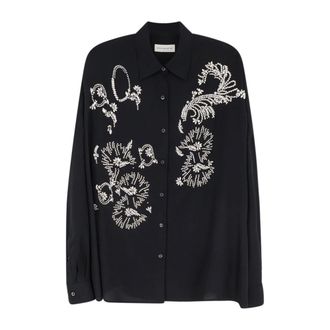 Dries Van Noten Shirts, female, Black, Size: M Dries Van Noten Shirts Black