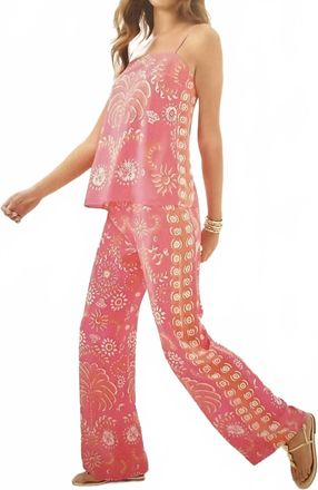 Lilly Pulitzer Vianna Silk Palazzo Pant In Pink