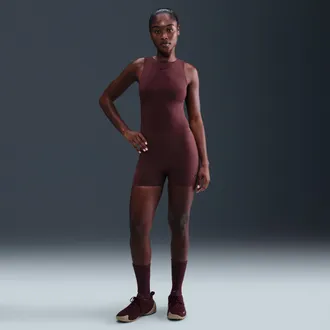 Nike Womens Form Tank Top Bodysuit in Red | HQ7006-652