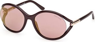Tom Ford FT1090 MELODY 48Z Womens Sunglasses Purple Size 59