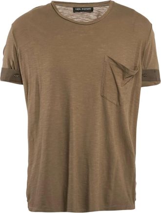 Neil Barrett T-shirt in cotone - Marrone