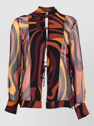 Pucci silk creponne printed shirt
