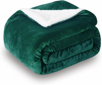 OEM Manta Reversible De 150x200 Cm - Extragruesa/c&aacute;lida - Para Sof&aacute;/sala De Estar - Verde