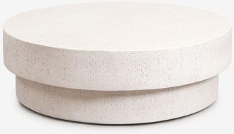 Sklum Mesa De Centro Para Jard&iacute;n Redonda En Cemento Selara Sklum