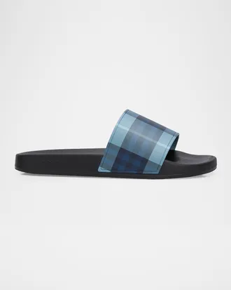 Burberry Men & apos;s Check Slides