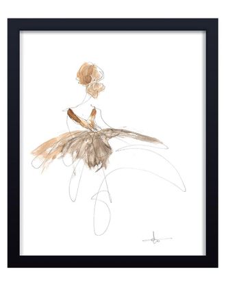 Ready2HangArt Ready2hangart Study Of Dress No 4 Framed Print Wall Art
