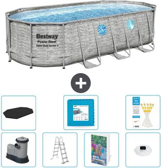 Bestway Piscina Bestway Power Steel Oval - 549x274x122 Cm - 8-piezas S674