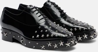 Comme Des Gar&ccedil;ons x Jimmy Choo embellished leather Oxford shoes