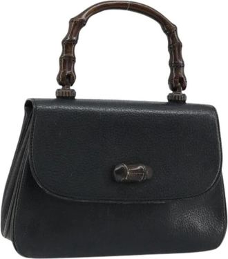 Gucci Pre-owned Leren Handtas - Dames - Vintage Handtas - Zwart - ONE Size - Leer - Vintage